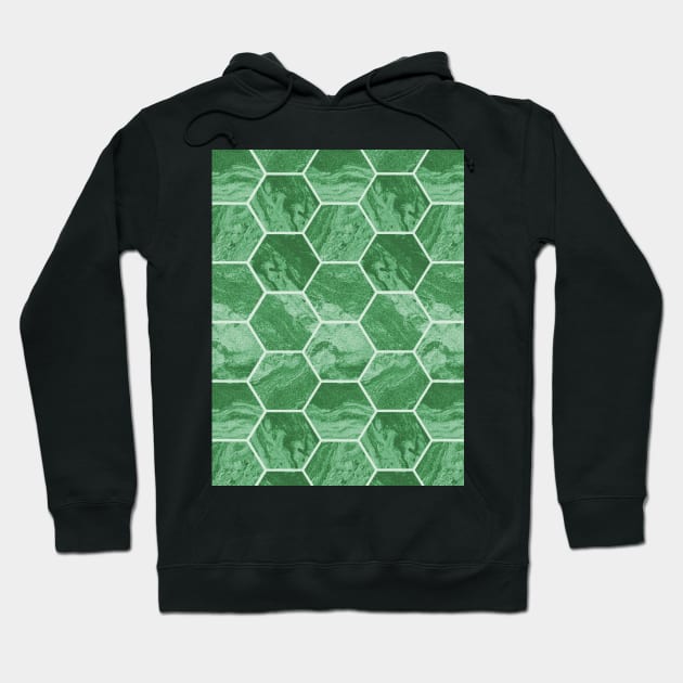 Hexagon tile marble Hoodie by Remotextiles